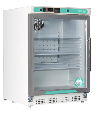 Horizon Scientific Inc Nor-Lake Scientific Undercounter Refrigerator Laboratory Use 4.5 cu.ft. 1 Glass Door Manual Defrost - PR051WWG/0