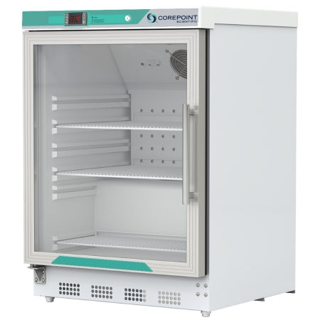 Corepoint Scientific - Undercounter Refrigerator Laboratory Use 4.6 cu.ft. 1 Swing Glass Door Left Hinged Cycle Defrost - PR051WWGLH/0