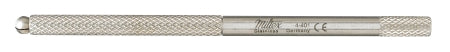 McKesson McKesson Argent Scalpel Handle Self Locking, Miniature, Round Knurled Stainless Steel Size 3K - 43-1-401