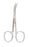 McKesson McKesson Argent Suture Scissors Shortbent 3-1/2 Inch Surgical Grade Stainless Steel (German) NonSterile Finger Ring Handle Curved Blunt/Blunt - 43-1-101