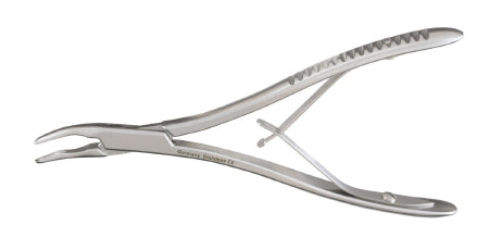 McKesson McKesson Argent Rongeur Micro Friedman Curved, Very Delicate Double Spring Pliers Handle 1.3 mm Jaw, 5-1/2 Inch L - 43-1-4801