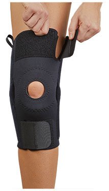AKS - Knee Support 3X-Large Pull-On / Hook and Loop Closure 22 Inch and Up Knee Circumference Left or Right Knee - 117098