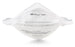 3M VFlex Particulate Respirator / Surgical Mask Flat Fold Elastic Strap One Size Fits Most White - 1804