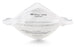 3M VFlex Particulate Respirator / Surgical Mask Flat Fold Elastic Strap Small White - 1804S