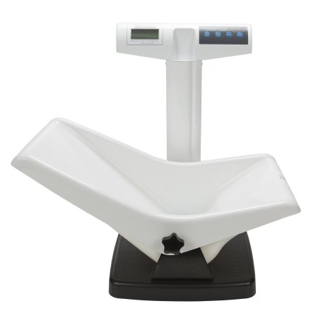 Health O Meter - Pediatric Scale Digital LCD Display 23 kg Capacity White AC Adapter / Battery Operated - 524KG