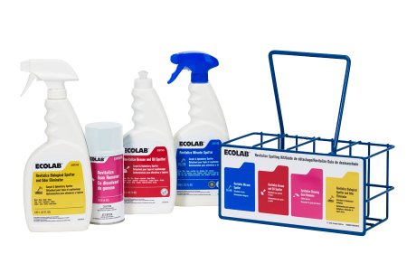 Ecolab Revitalize Carpet Spot Cleaner Kit Liquid 22 oz. / 5 oz. Can / Pump Bottle Scented - 6101157