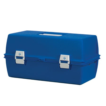 Health Care Logistics - Medical Supply Box Blue Plastic 8-3/4 X 10-1/4 X 17-3/8 Inch - 17265B