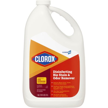 Clorox Pro Bio Stain & Odor Remover - Surface Disinfectant Cleaner Refill Peroxide Based Manual Pour Liquid 128 oz. Jug Scented NonSterile - 31910