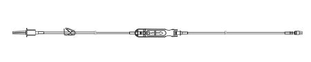 ICU Medical INFUSION SET, PRIMARY SAPPHIRE115.6IN W/PINCH CLAMP (30/CS) - 16346-01