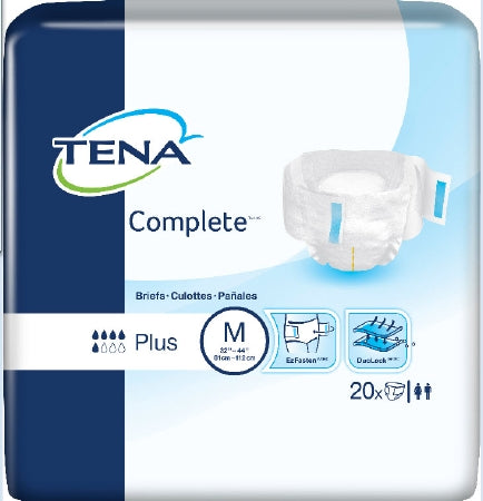 Essity HMS North America Inc TENA Complete Adult Incontinent Brief Tab Closure Medium Disposable Moderate Absorbency - 67320