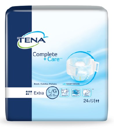 Essity HMS North America Inc TENA Complete + Care Adult Incontinent Brief Tab Closure Large Disposable Moderate Absorbency - 69970