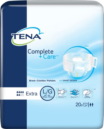 Essity HMS North America Inc TENA Complete + Care Adult Incontinent Brief Tab Closure Large Disposable Moderate Absorbency - 69970