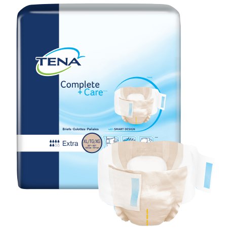 TENA Complete + Care Extra - Unisex Adult Incontinence Brief X-Large Disposable Moderate Absorbency - 69980
