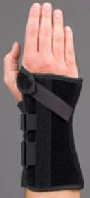 V-Strap - Wrist Brace Aluminum / Felt / Vetstretch Left Hand Black 2X-Large - 223247