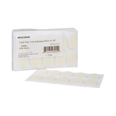 McKesson Pedi-Pad - Protective Pad Size 101-Regular Adhesive Foot - 30130