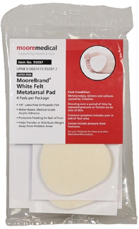 McKesson McKesson Pedi-Pads Metatarsal Cushion Size 106-L Adhesive - 95096