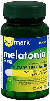 McKesson sunmark Natural Sleep Aid 120 Bottle Tablet 3 mg Strength - 1093989544