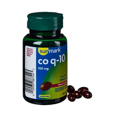 sunmark - Vitamin Supplement Coenzyme Q-10 100 mg Strength Softgel 30 per Bottle - 01093988744