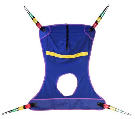 Proactive - Full Body Sling With Commode Opening 4 Point Large 600 lbs. Weight Capacity - 30115