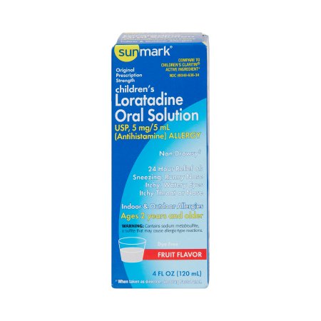 sunmark - Children's Allergy Relief 5 mg /5 mL Oral Solution 4 oz. - 49348063634
