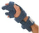 SoftPro Functional - Resting Hand Splint Fabric Right Hand Blue Small - Alimed - 52377/NA/NA/RS