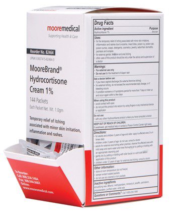 McKesson McKesson Itch Relief 1% Strength Cream 1 Gram Individual Packet - 82464