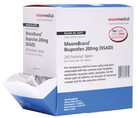 McKesson McKesson Pain Relief 200 mg Strength Ibuprofen Unit Dose Tablet 200 per Box - 24805