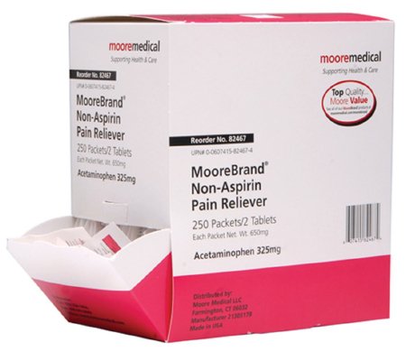 McKesson McKesson Pain Relief 325 mg Strength Acetaminophen Tablet 250 per Box - 82467