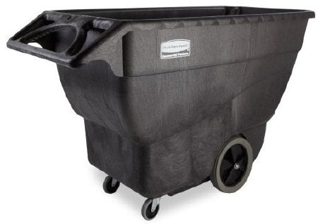 Rubbermaid - Tilt Truck 2 Wheels / 2 Casters 600 lbs. With Handle Plastic - FG101100BLK