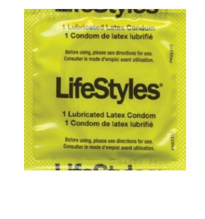 Lifestyles Ultra Thin - Condom Lubricated One Size Fits Most 1,000 per Case - LFNF6400
