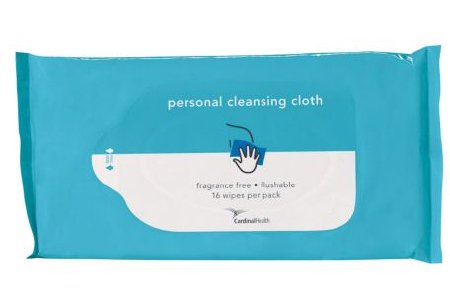 Cardinal Personal Wipe Soft Pack Water / Propylene Glycol / Aloe Scented 42 Count - 2AWS-42