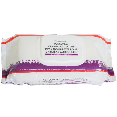 Cardinal Personal Wipe  Health Soft Pack Water / Propylene Glycol / Aloe Scented 42 Count - 2AWS-42
