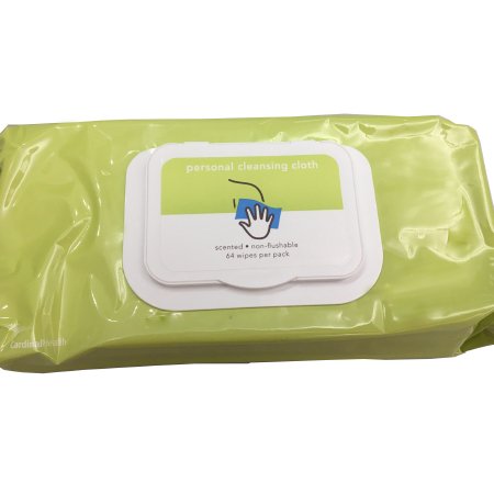 Cardinal Personal Wipe  Health Soft Pack Water / Propylene Glycol / Aloe Scented 64 Count - 2AWS-64