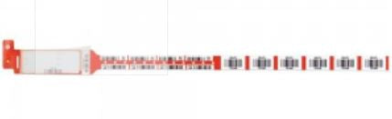 Precision Dynamics Securline Identification Band Blood WristBand Permanent Snap Barcode - 2437-16-PDB