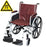 Magmedix MRI Non-Magnetic Wheelchair Desk Length Arm Padded, Removable Arm Style Burgundy 22 Inch Seat Width 300 lbs. Weight Capacity - 03-FER-WC22DFB