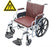 Magmedix MRI Non-Magnetic Wheelchair Desk Length Arm Padded, Removable Arm Style Burgundy 24 Inch Seat Width 500 lbs. Weight Capacity - 03-FER-WC24DFB