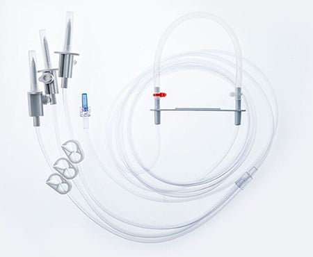 ICU Medical TRANSFER SET, TRIPLE LEAD W/3 CLAMP LL 132" (25/CS) - PA03