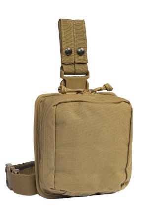 USCG IFAK - Carry Bag Coyote 500D Cordura Solution-Dyed Nylon 8-1/4 X 7.1 X 5-1/2 Inch - 80-0157