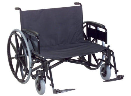 Gendron Regency XL 2000 Bariatric Reclining Wheelchair Heavy Duty Full Length Arm Removable Arm Style Mag Wheel Black 26 Inch Seat Width 700 lbs. Weight Capacity - 6726-20-62-78-29-8
