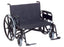 Gendron Regency XL 2000 Bariatric Reclining Wheelchair Heavy Duty Full Length Arm Removable Arm Style Mag Wheel Black 26 Inch Seat Width 700 lbs. Weight Capacity - 6726-20-62-78-29-8