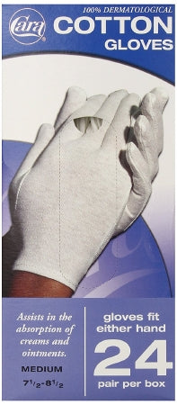 Cara Inc GLOVE, COTTON ELEGANT WHT MED 7 1/2"-8 1/2" - 3805600082