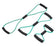 Fabrication Enterprises CanDo BowTie Exercise Resistance Tubing With Handles Set Green Assorted Lengths Medium Resistance - 1436774