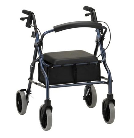 Nova Ortho-Med Zoom 20 4 Wheel Rollator Blue Aluminum Frame 20 Inch - 4220BL