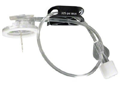 Surecan Safety II - Huber Needle Infusion Set 20 Gauge 0.6 Inch 7-1/2 Inch Tubing Without Port - 4447005-02