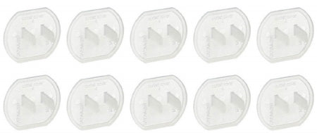 Grainger - Outlet Safety Cap Clear, Plastic - 52NY39