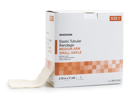 McKesson McKesson Spandagrip Tubular Support Bandage 2-3/4 Inch X 11 Yard Standard Compression Pull On Natural Size C NonSterile - 182-13112C