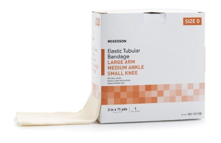 McKesson McKesson Spandagrip Tubular Support Bandage 3 Inch X 11 Yard Standard Compression Pull On Natural Size D NonSterile - 182-13113D