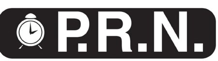 Health Care Logistics - Pre-Printed Label Auxiliary Label Black Paper PRN White Safety and Instructional 3/8 X 1-5/8 Inch - 2117