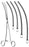 Miltex - Aortic Aneurysm Clamp DeBakey 12-3/4 Inch Length Stainless Steel - 24-1412
