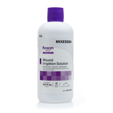 McKesson McKesson Puracyn Plus Professional Wound Irrigation Solution 16.9 oz. Instill Application Bottle NonSterile - 186-6525
